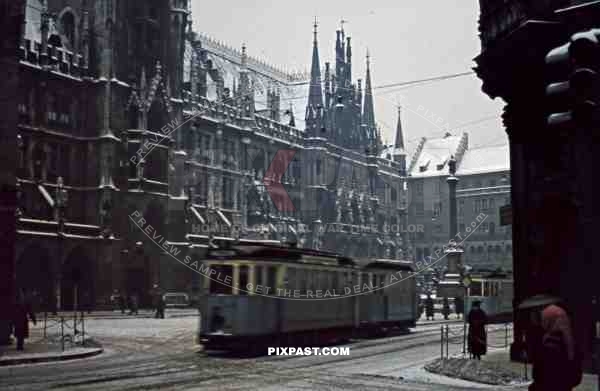 town hall at the Marienplatz in Munich, Germany 1939