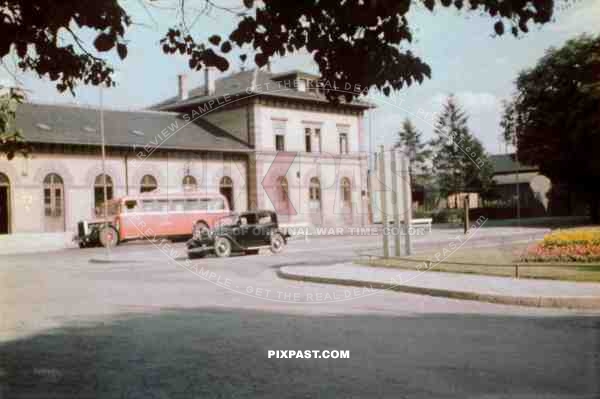 trainstation in Villingen, Germany ~1939