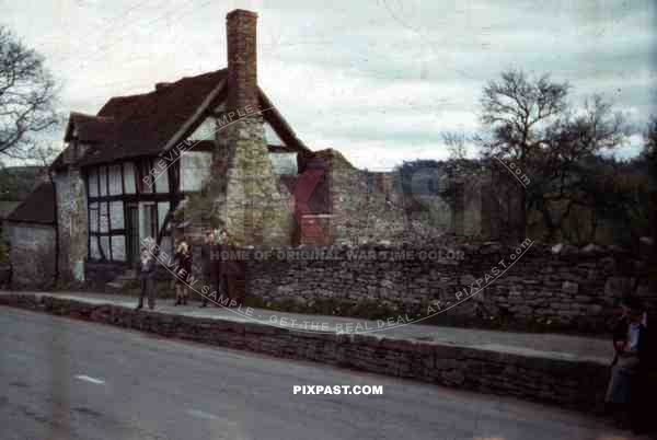 two GIs in Cleobury, England ~1944