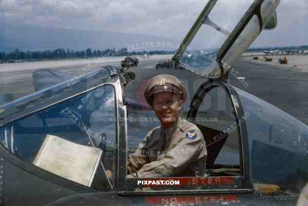 United States Air Force Lockheed P38 Lightning long distance fighter 59. based in Clark Air Base Luzon Island 1945