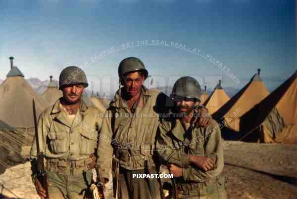 US Army soldiers in San Bernadino, USA 1943