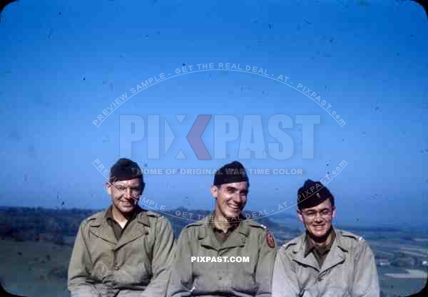 US GI soldiers in Langres in France 1945