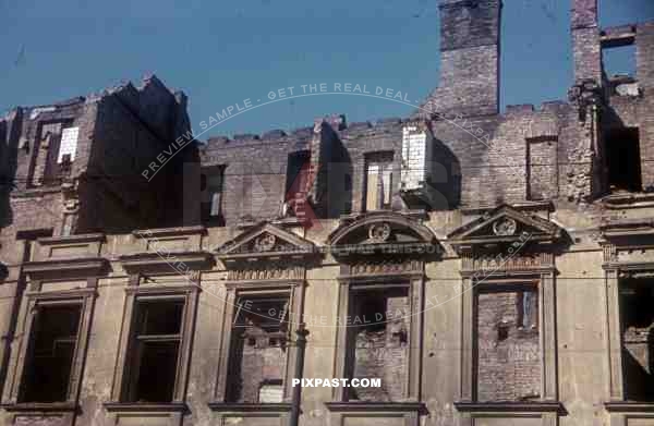 Vienna Wien Austria 1945 Destroyed Bombed city apartment house