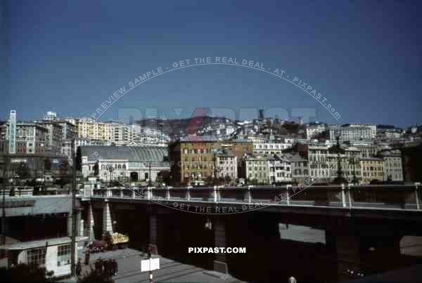 View over Genoa, Italy 1939