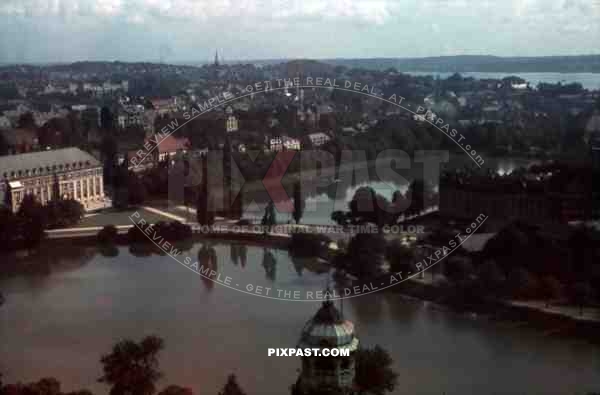 view over Kiel, Germany 1939