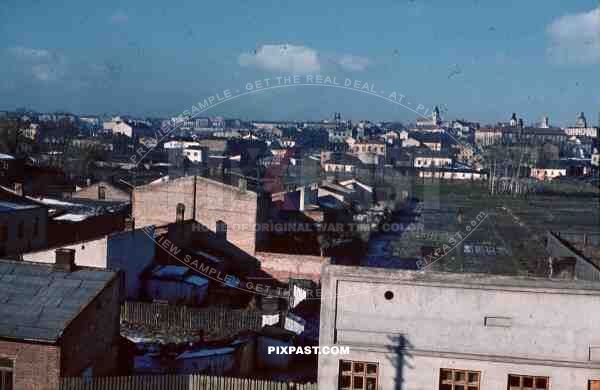 view over Lublin, Poland 1939