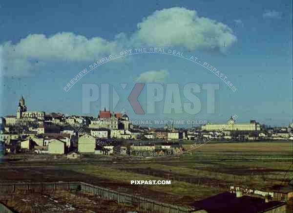 view over Lublin, Poland 1939