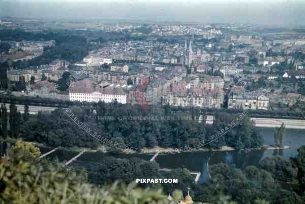 view over WÃ¼rzburg, Germany ~1941