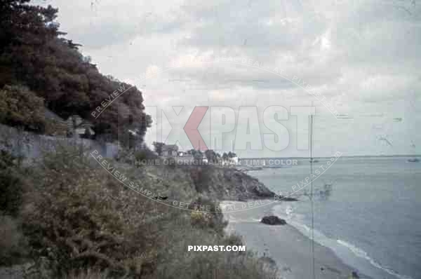 viewpoint "Plage du Rocher du Lion" in St. Nazaire, France 1942