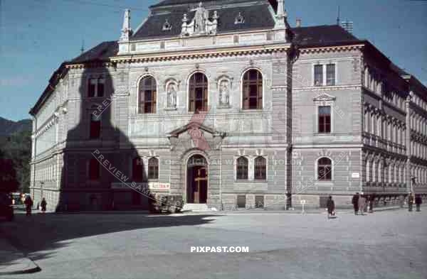 War Crimes Trial - Willys MB Jeep - regional court in Salzburg, Austria ~1946