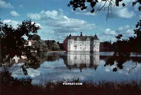 water castle GlÃ¼cksburg, Germany 1941