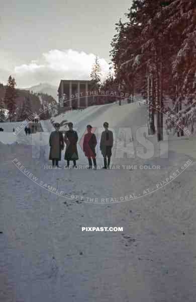 Wehrmacht officers in Zakopane, Poland 1940