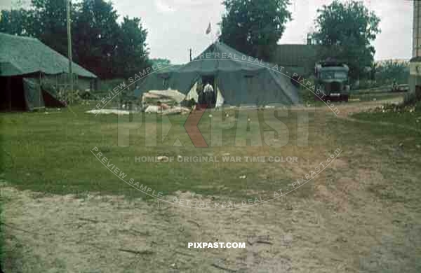 whrmacht field hospital truck bus france 1940