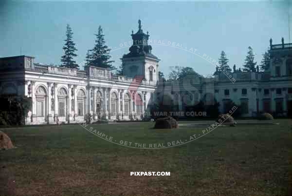 Wilanow castle in Warsaw, Poland 1940