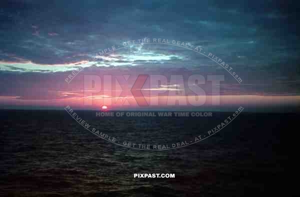 WW2 Evening view from on board KDF Ship Robert Ley 1939 Hamburg Harbour